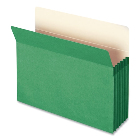 Smead Colored File Pocket FILE,PKT,LTR,5.25",EXP,GN (Pack of30)